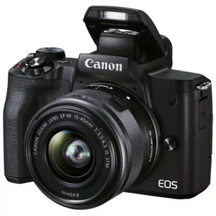 Canon EOS M50 Mark II + EF-M 15-45 IS STM czarny - Aparaty Cyfrowe - miniaturka - grafika 1