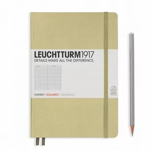 Leuchtturm 1917 notatnik Medium (A5), twarda okładka, 249 stron, Sand 354593 - Szkolne artykuły papiernicze - miniaturka - grafika 1