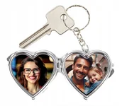 Breloki - BRELOK DO KLUCZY LUSTERKO ZE ZDJĘCIEM WŁASNYM FOTO NADRUKIEM LOGO prezent - miniaturka - grafika 1