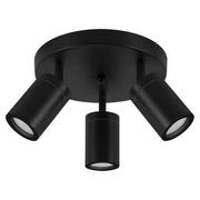 Lampy sufitowe - Ideus Metalowy spot regulowany Tenor 04075 łazienkowa lampa czarna - miniaturka - grafika 1