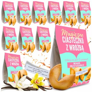 CIASTECZKA Z WRÓŻBĄ "Magiczne urodziny" podziękowanie dla gości gift 10 szt - Przekąski dla dzieci - miniaturka - grafika 1