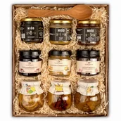 Zestawy upominkowe - Kosz Prezentowy Z Naturalnymi Przetworami I Miodami - miniaturka - grafika 1