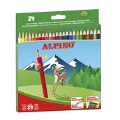 Kreda - Kredki ołówkowe ALPINO 24 kolory Classic - miniaturka - grafika 1