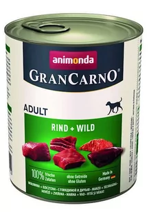 ANIMONDA GranCarno Adult Dog smak: Wołowina i Dziczyzna 6 x 800g - Mokra karma dla psów - miniaturka - grafika 2