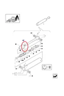 Części i akcesoria do maszyn rolniczych - NEW HOLLAND CASE Uszczelka siłownika hydraulicznego CNH 87414979 87414979 - miniaturka - grafika 1