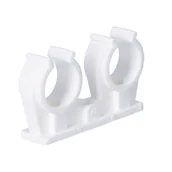 Inne mocowania - Uchwyt podwójny ze śrubą i kołkiem 20-22mm Onnline (4szt w opk) - miniaturka - grafika 1