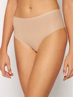 Majtki damskie - Chantelle Figi Brazylijskie z wysokim stanem Soft Stretch C10690 Beżowy - miniaturka - grafika 1