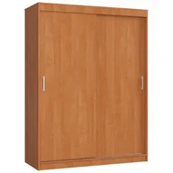 Szafy - Klasyczna szafa przesuwna z półkami i drążkiem olcha T5-K87 - miniaturka - grafika 1