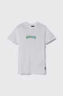 Quiksilver t-shirt bawełniany ISLAND SUNRISE kolor biały z nadrukiem - Koszulki dla chłopców - miniaturka - grafika 1