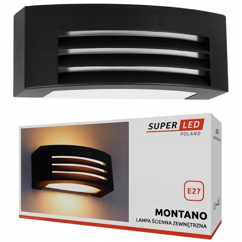 Lampa elewacyjna zewnętrzna kinkiet ogrodowy E27