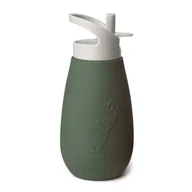 Bidony dla dzieci - Nuuroo silikonowy bidon ze słomką dla niemowlaka PAX Dusty Green poj 350 ml - miniaturka - grafika 1