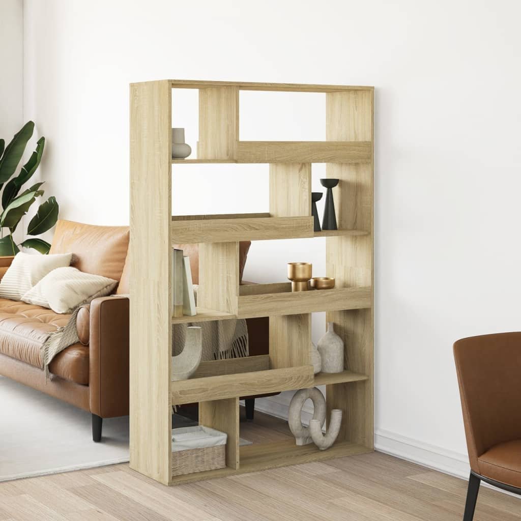 vidaXL Regał, dąb sonoma, 100x33x156,5 cm, materiał drewnopochodny