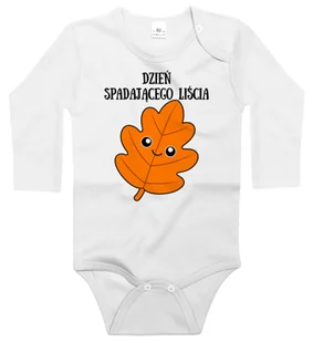 Body dziecięce Pomarańczowy Liść Dębu Napis Dzień Spadającego Liścia 86/92 - Body dla niemowląt Body dziecięce Pomarańczowy Liść Dębu Napis Dzień Spadającego Liścia 86/92 - Body dla niemowląt - miniaturka - grafika 1