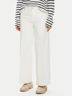 Tommy Hilfiger Kuloty WW0WW44330 Biały Regular Fit - Spodnie damskie - miniaturka - grafika 1