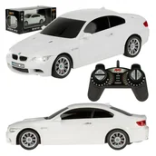 Zabawki zdalnie sterowane - Auto zdalnie sterowane na pilota dla dzieci zabawka BMW M3 biały samochód - miniaturka - grafika 1