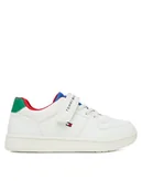 Buty dla chłopców - Tommy Hilfiger Sneakersy T1X9-34344-1355 S Biały - miniaturka - grafika 1