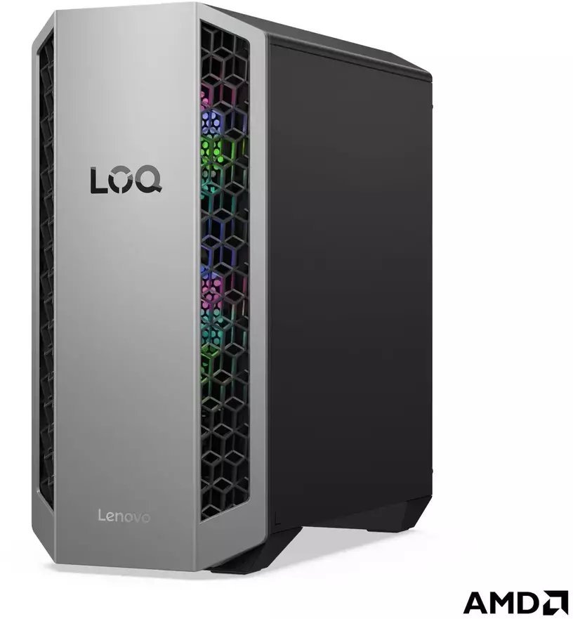 Lenovo LOQ 26ADR10 Desktop Tower AMD Ryzen 7 8745HX 32 2x16GB GB SODIMM DDR5 1000 GB NVIDIA GeForce RTX 5070 No Optical drive No keyboard Windows 11 Home Warranty 24 months 91DF003YMW