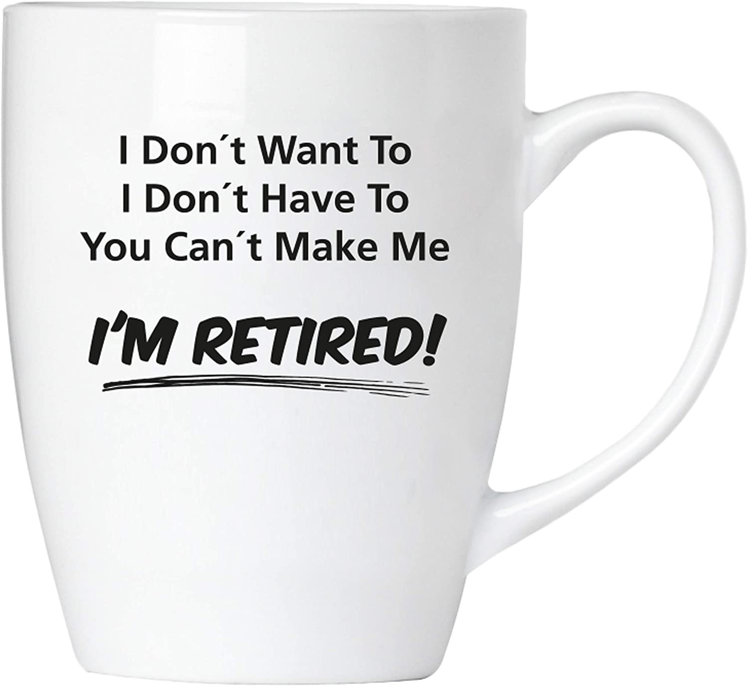 BRUBAKER - You Can't Make Me I'm Retired! - Ceramiczny kubek do kawy - 300 ml - Kubek do kawy