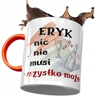Kubki - Kubek Pomarańczowy dla Eryka Kolegi Męża Prezent z Nadrukiem ze Zdjęciem + Opakowanie na prezent (wzór 02) - miniaturka - grafika 1