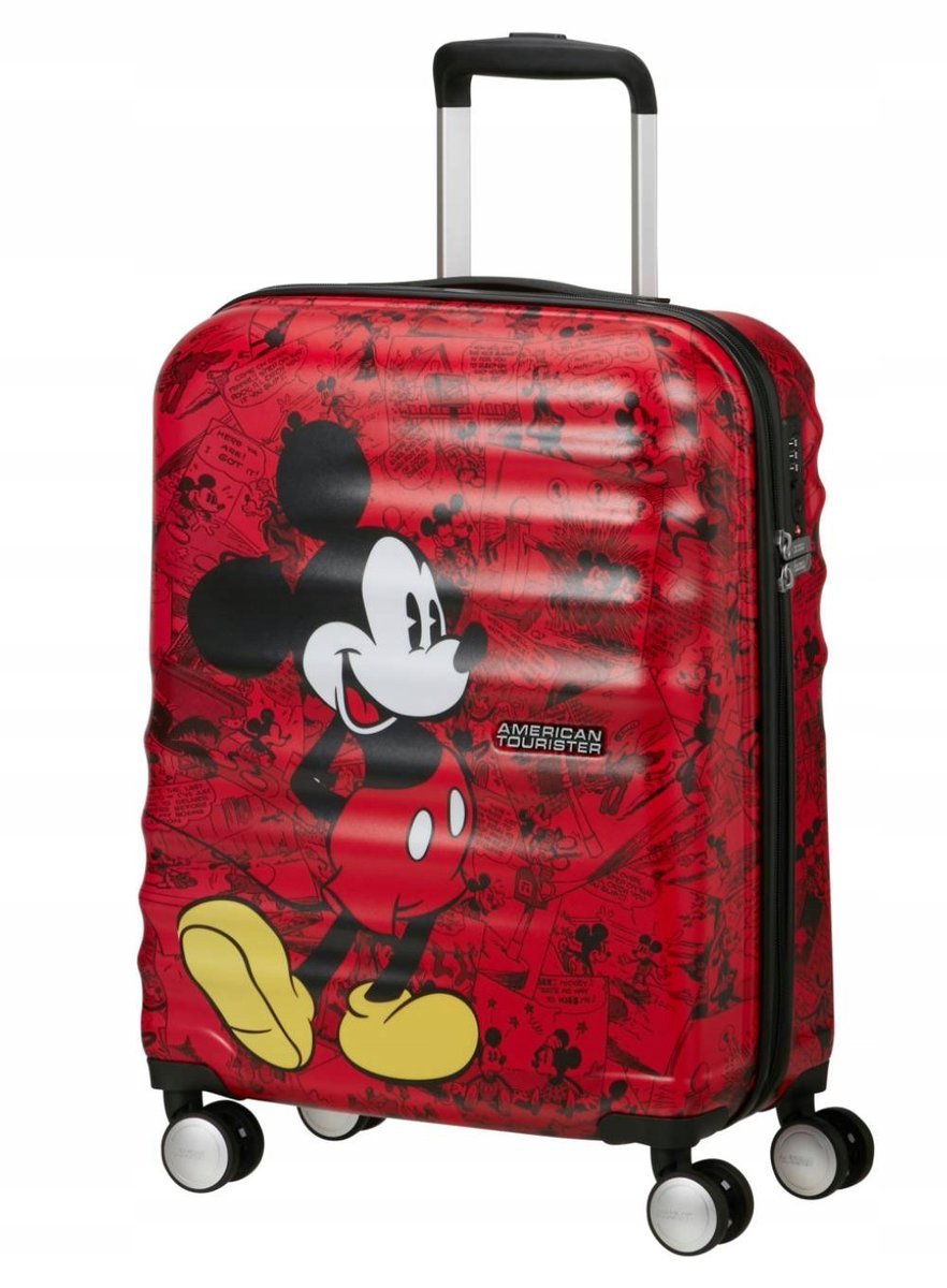 Walizka kabinowa American Tourister Wavebreaker Disney Spin 55/20 - Mic Red