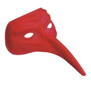 WIDMANN Czerwona maska z długim nosem dla dorosłych - Stroje karnawałowe - miniaturka - grafika 1