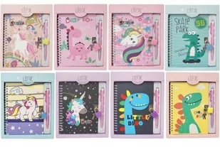 Pamiętnik z kłódką Mix - Notesy i bloczki - miniaturka - grafika 1