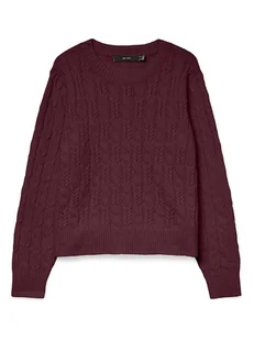 Vero Moda Sweter w kolorze ciemnofioletowym - Swetry damskie - miniaturka - grafika 1