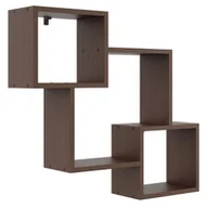 Półki do salonu - Skandynawska wisząca półka w kolorze wenge P0-D23 - miniaturka - grafika 1