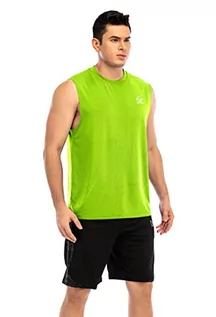Koszulki męskie - Koszulka męska MEETWEE Tank Top Tank Top bez rękawów, szybkoschnąca koszulka dla siłowni do treningu siłowego, zielony, XXL - grafika 1