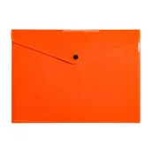 Teczki i skoroszyty - Teczka kopertowa koperta na zatrzask A4 PP neon - miniaturka - grafika 1