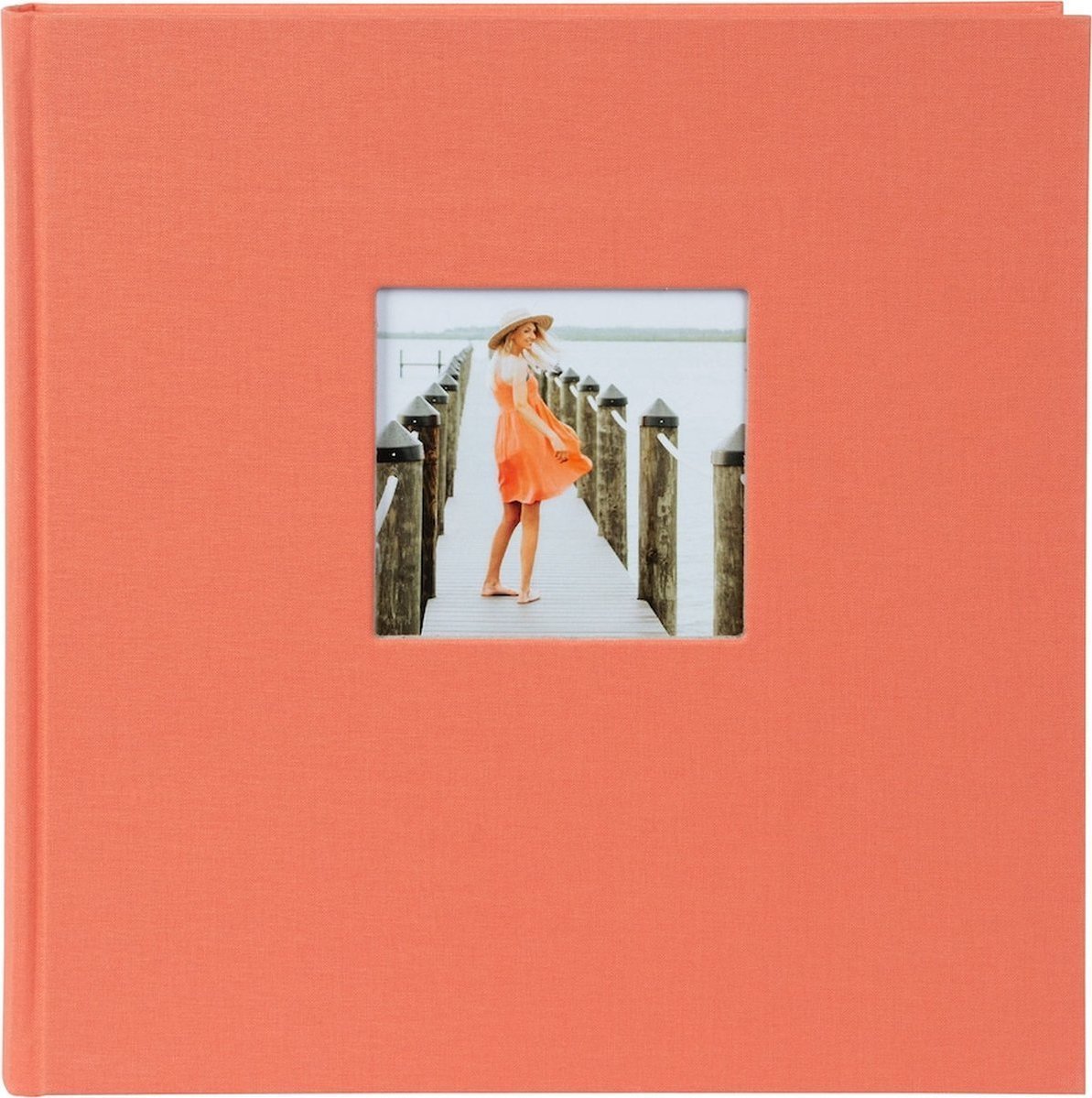Goldbuch Albumas GOLDBUCH 27480 Bella Vista salmon 30x31/ 60psl, balti lapai kampučiai/lipdukai knyginio rišimo