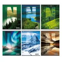 Zeszyt A5/60K kratka Nature 5szt) - Zeszyty szkolne - miniaturka - grafika 1
