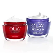 Kremy do twarzy - Olay Regenerist Krem na Dzień, 50 ml + Retinol24 Krem nawilżający na noc, 50 ml - miniaturka - grafika 1