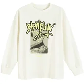 Bluzki dla chłopców - Cool Club, Bluzka chłopięca z długim rękawem, biała - miniaturka - grafika 1