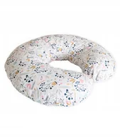 Poduszki do karmienia - Poduszka do karmienia rogal fasolka bawełniana, Lama Love, wzór Jarzębina, 55x55 cm - miniaturka - grafika 1