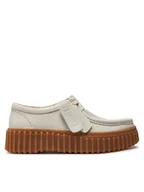 Półbuty damskie - Clarks Półbuty Torhill Bee 26172085 Écru - miniaturka - grafika 1