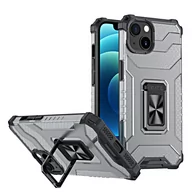 Etui i futerały do telefonów - Hurtel Crystal Ring Case pancerne hybrydowe etui pokrowiec + magnetyczny uchwyt iPhone 13 mini czarny - miniaturka - grafika 1