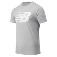 Koszulki sportowe męskie - Koszulka New Balance MT03919AG - szara - miniaturka - grafika 1