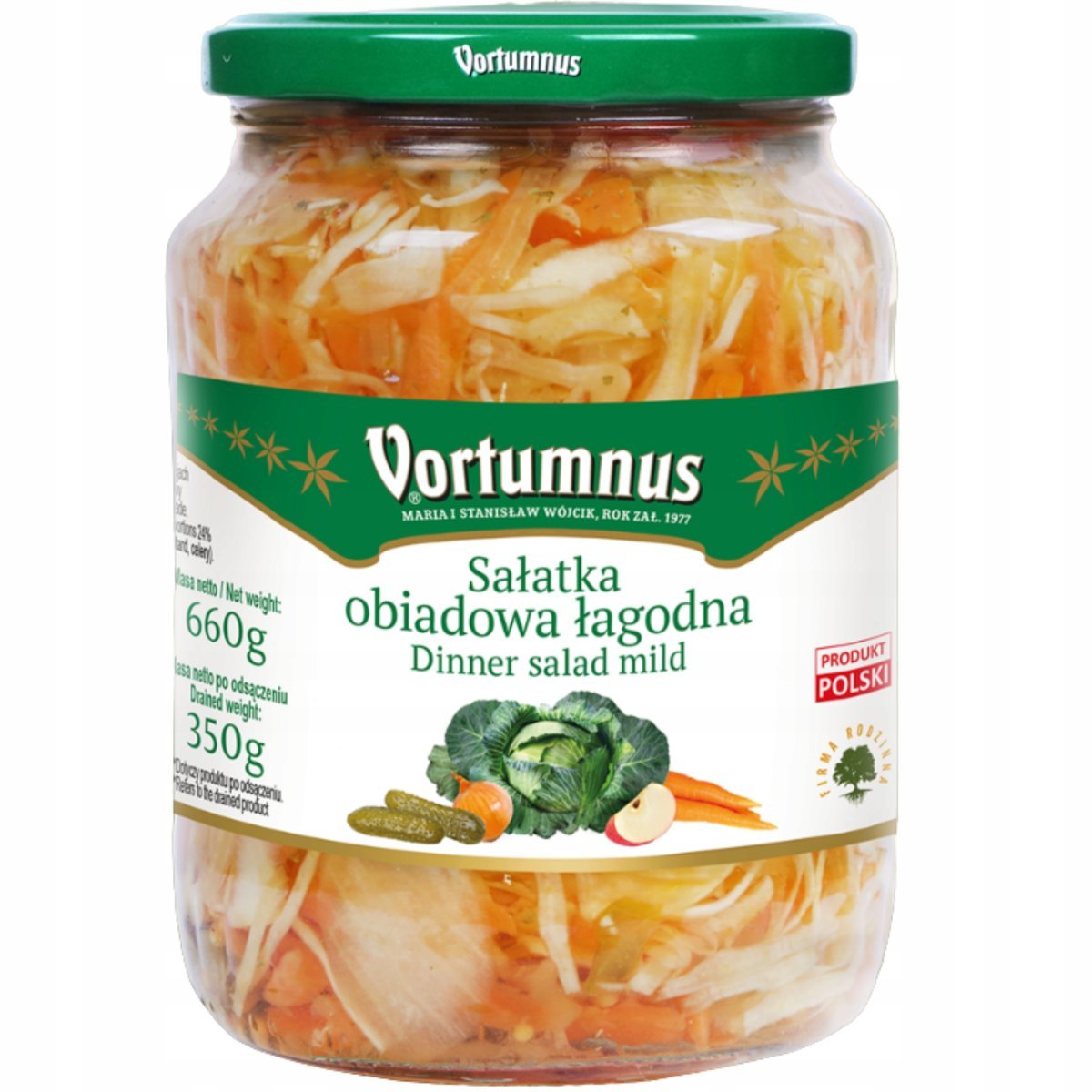 SAŁATKA OBIADOWA ŁAGODNA VORTUMNUS 660G