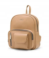 Plecaki - Plecak Damski PUCCINI Beżowy Kieszonka BML035P-2B - Empik - miniaturka - grafika 1