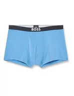 Kąpielówki męskie - BOSS Men's ID Trunk, Bright Blue, L, jasnoniebieski - miniaturka - grafika 1