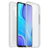 Etui i futerały do telefonów - Etui 360° do Xiaomi Redmi 9 Elastyczny przód i sztywny tył – przezroczyste - miniaturka - grafika 1