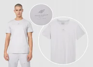 Koszulki męskie - 4F Koszulka Męska Sportowa T-shirt Bawełniany - miniaturka - grafika 1