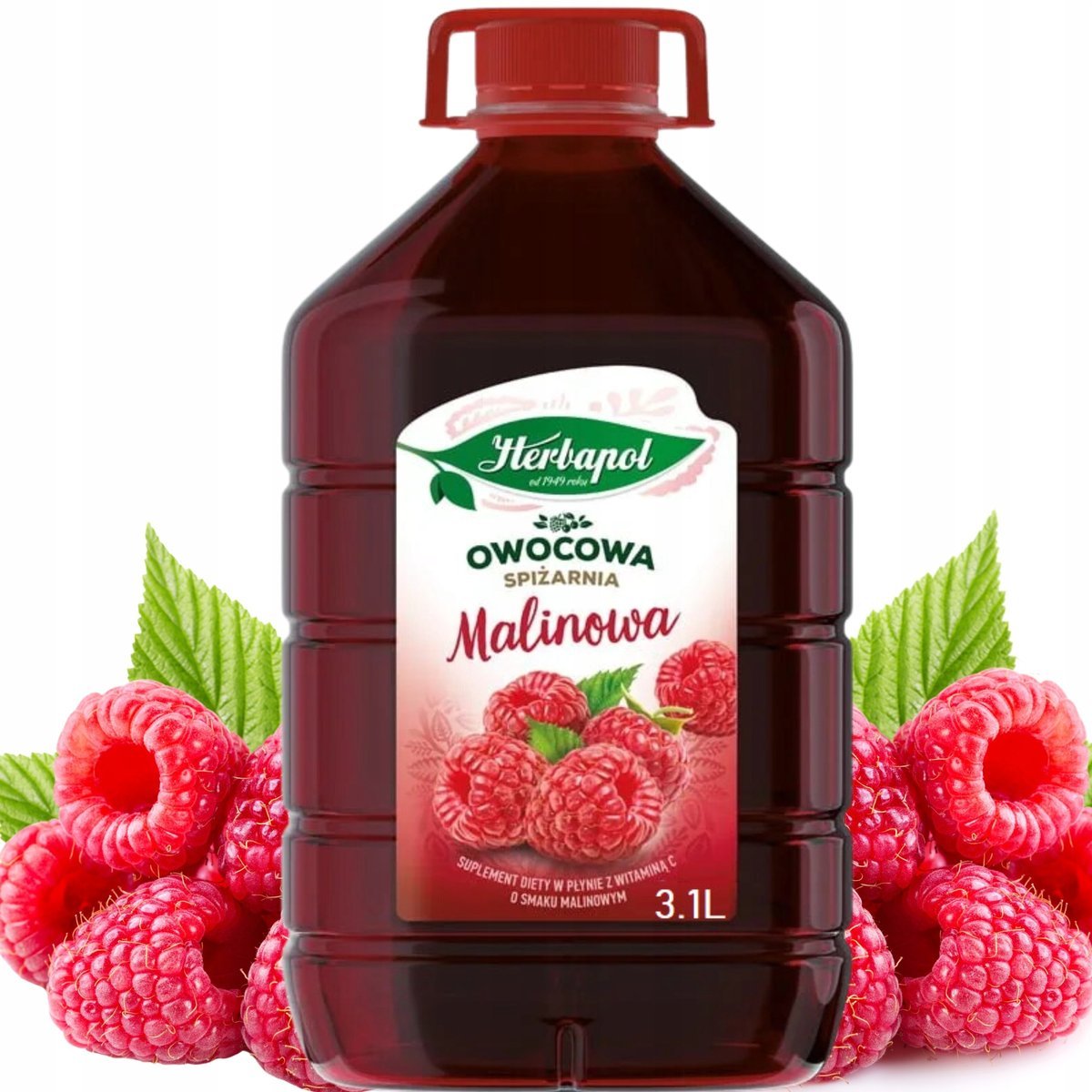 Syrop malinowy Herbapol 3,1 l