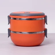 Lunch boxy - Kamille Pojemnik obiadowy, lunchbox na żywność dwukomorowy 1,4L 2106 - miniaturka - grafika 1