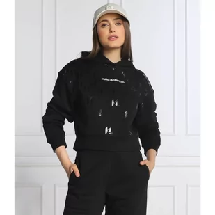 Karl Lagerfeld Bluza MONOGRAM | Regular Fit - Bluzy damskie - miniaturka - grafika 1