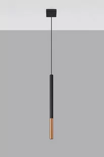 Sollux Lighting Lampa wisząca MOZAICA 1 czarny/miedź - Lampy sufitowe - miniaturka - grafika 1