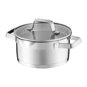 Garnki - Garnek z pokrywką do odcedzania Kitchen Pro 18 cm AMBITION - miniaturka - grafika 1