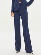 Spodnie damskie - Pinko Spodnie materiałowe Hulka 100054 A0HM Granatowy Regular Fit - miniaturka - grafika 1