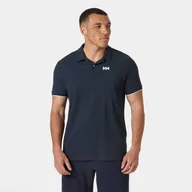 Koszulki męskie - Koszulka męska szybkoschnąca Helly Hansen HP OCEAN Polo - Navy XL - miniaturka - grafika 1